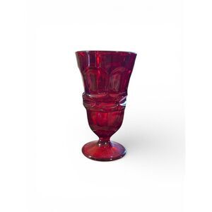 Fostoria Argus Ruby Red Tea Goblet Over 6" Tall MINT they GLOW HFM Stem 2770